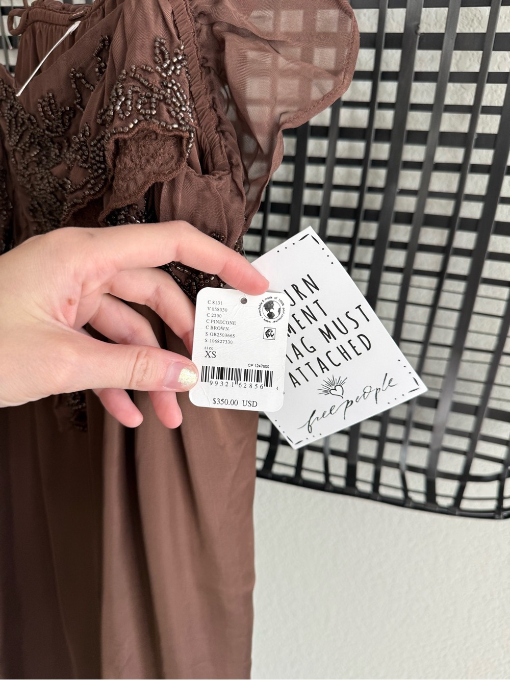 Free people Marquita dress pinecone brown - Picture 6 of 8